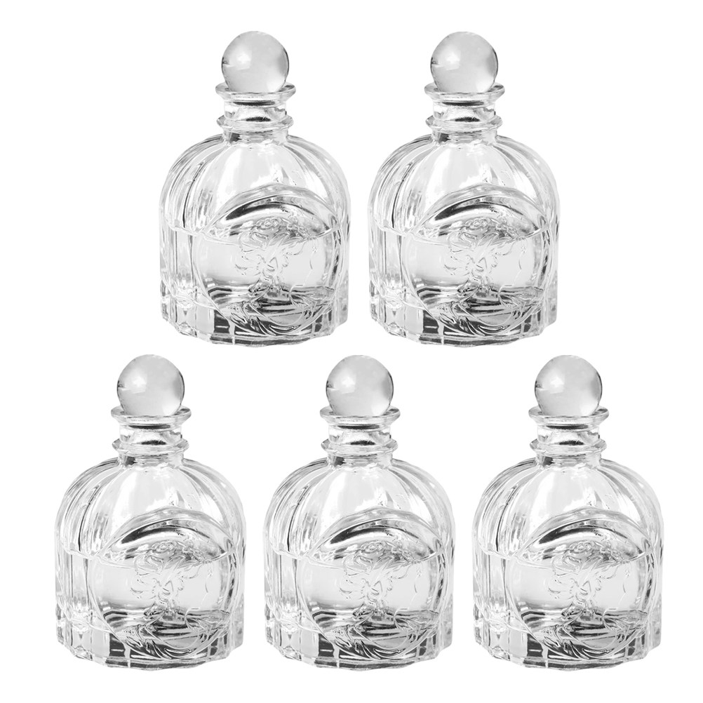Home Fragrance And Diffuser - 5Sets Fragrance Bottles Transparent French Style