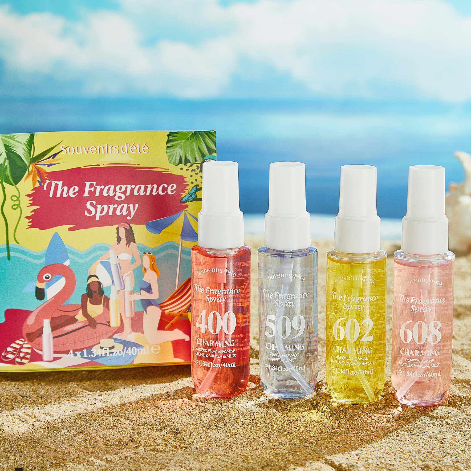 Home Fragrance Gift - 4pcs Digital perfume, fresh fragrance, lasting