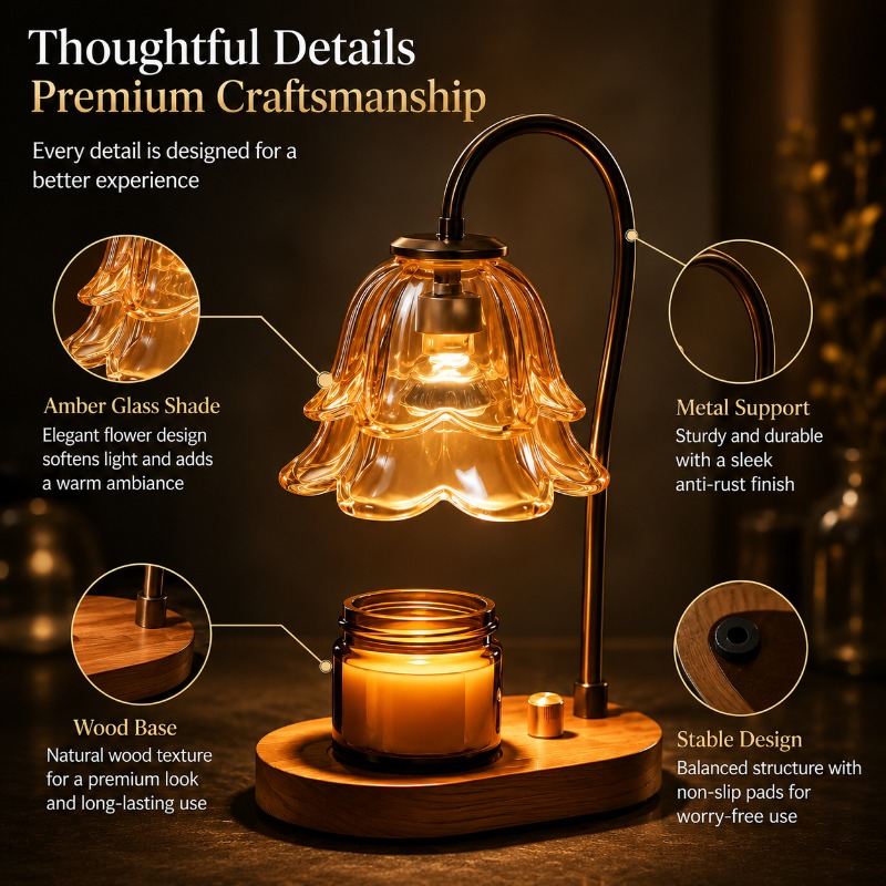 Home Fragrance Lamp - Aromatherapy Lamp Wax Melting French Retro