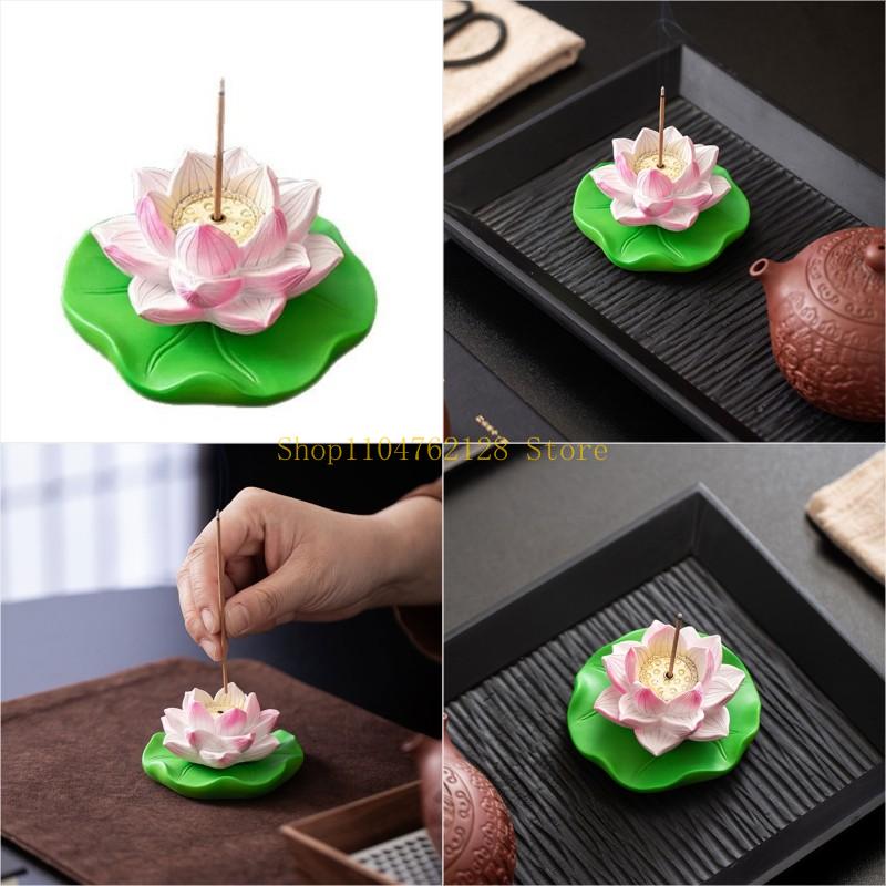 Home Fragrance Best - Elegant Resins Rotating Lotuses Incenses Burners
