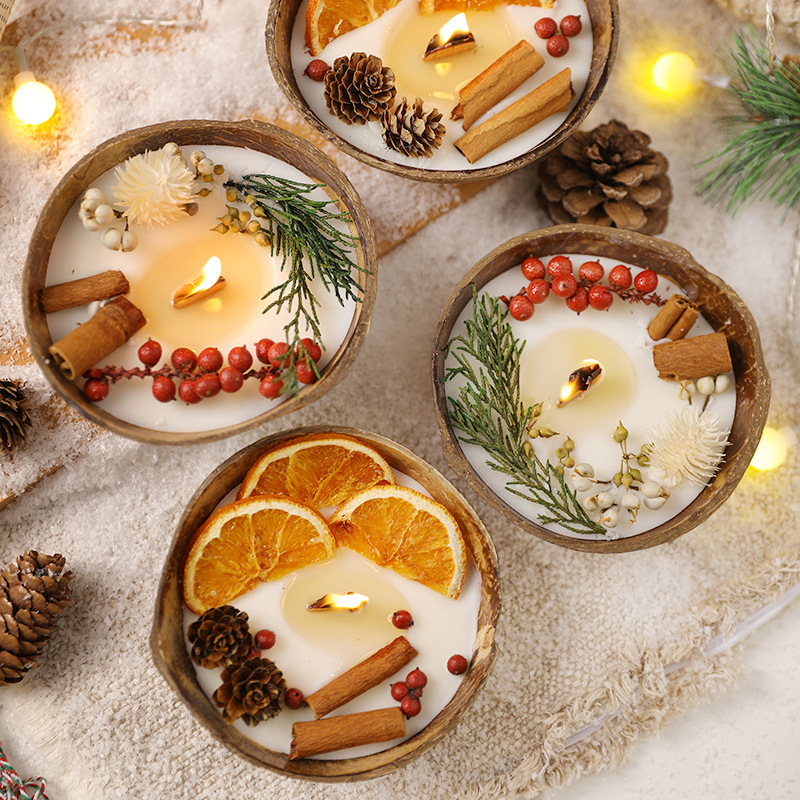 Potpourri Dried Flower - Creative Coconut Shell Scented Candles Party