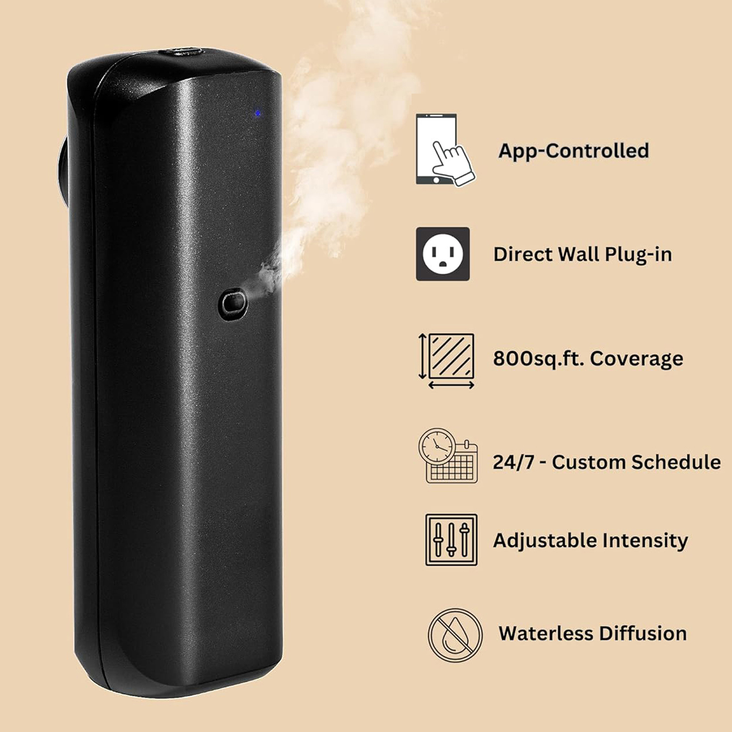 Home Fragrance Vaporizer - Fragrance Diffuser Toilet Automatic Air Freshener