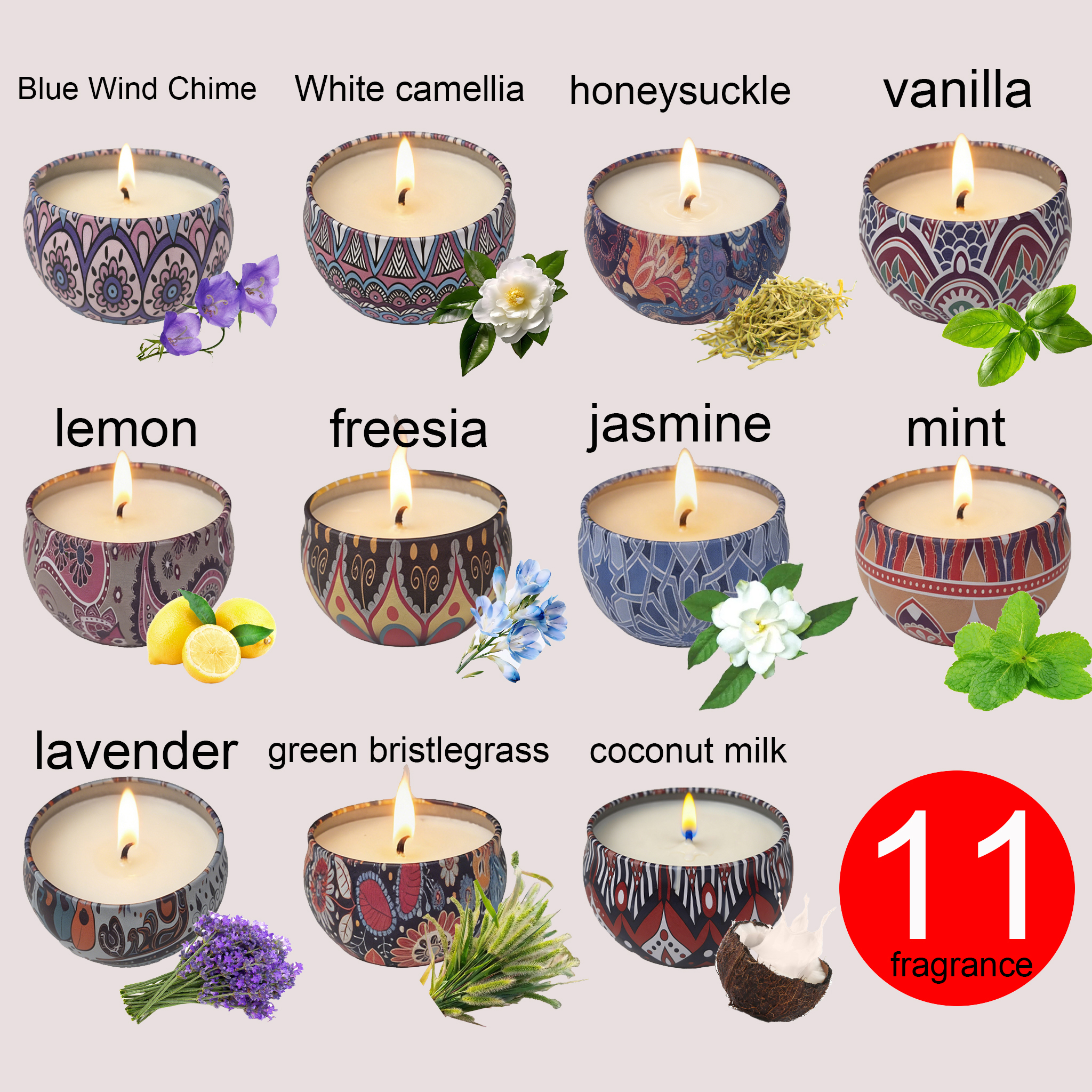 Home Fragrance Gift - 1 Pack of Ham-Scented Aromatherapy Candles,