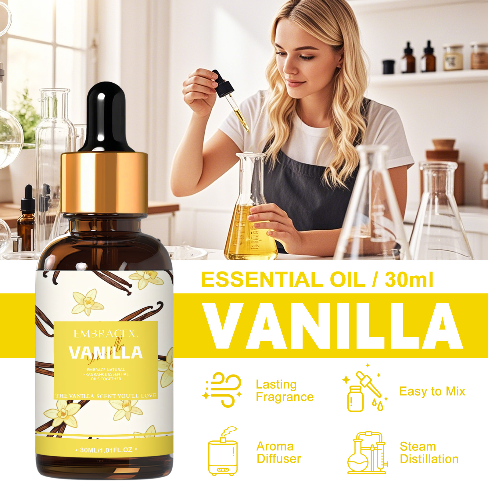 30ml Vanilla Essential Oil Per – обзор и цена Home Fragrance Gift