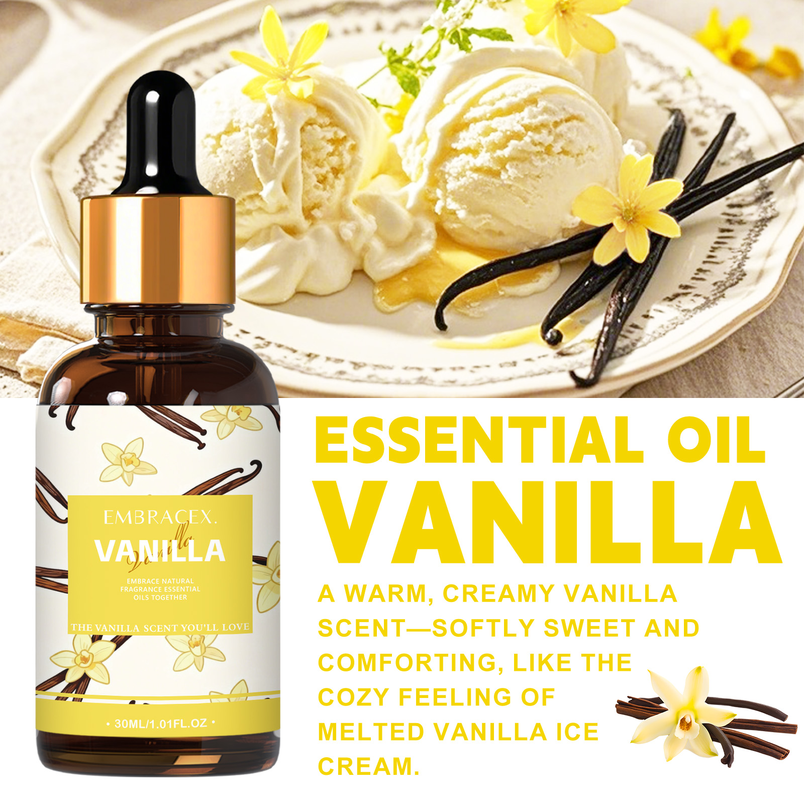 30ml Vanilla Essential Oil Per – обзор и цена Home Fragrance Gift