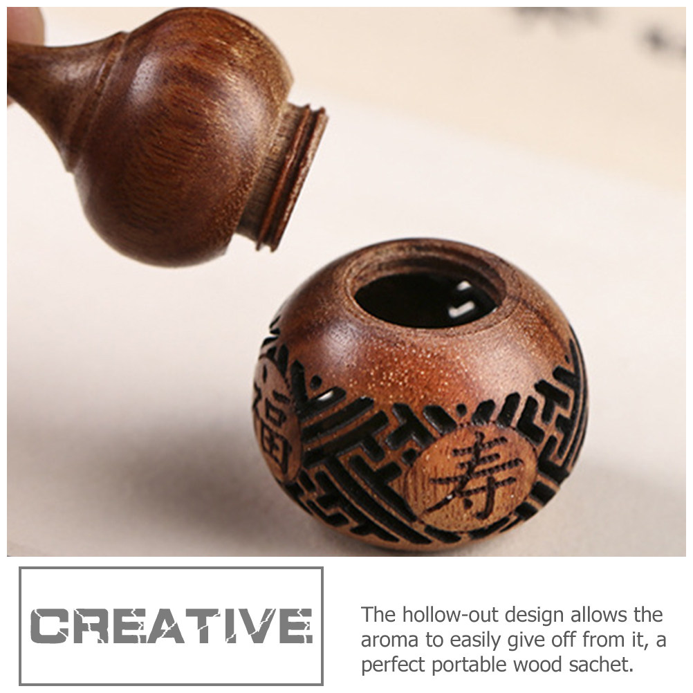 Hollow Carved Wooden Gourd Sac – обзор и цена Aroma Bead Sachet