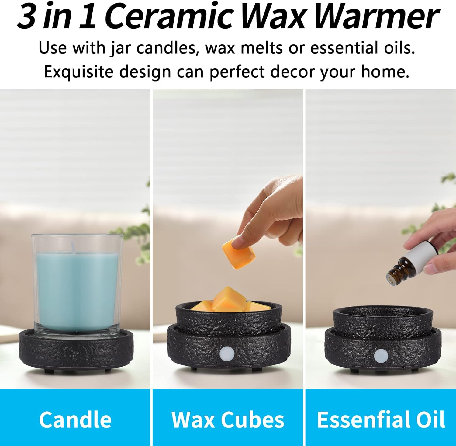 Ceramic Wax Melt Warmer, 3-in- – обзор и цена Home Fragrance Gift