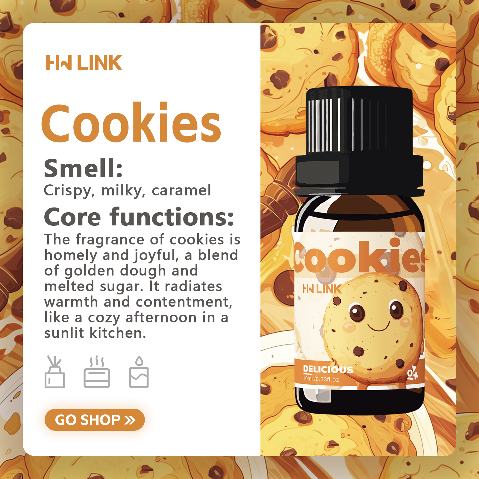 10ml Cookies Essential Oils Pe – обзор и цена Home Fragrance Gift
