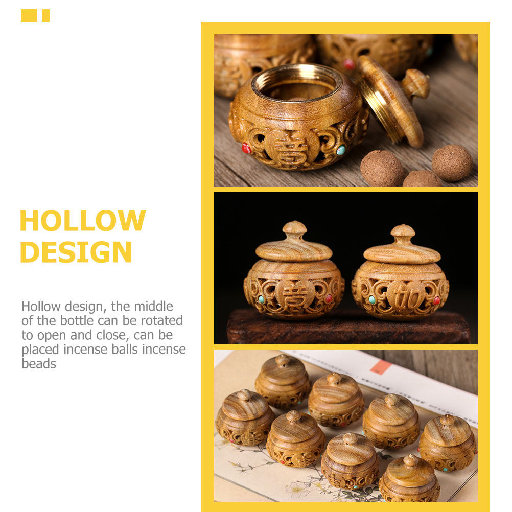 2Pcs Hollow Carved Wood Aroma  – обзор и цена Aroma Bead Sachet