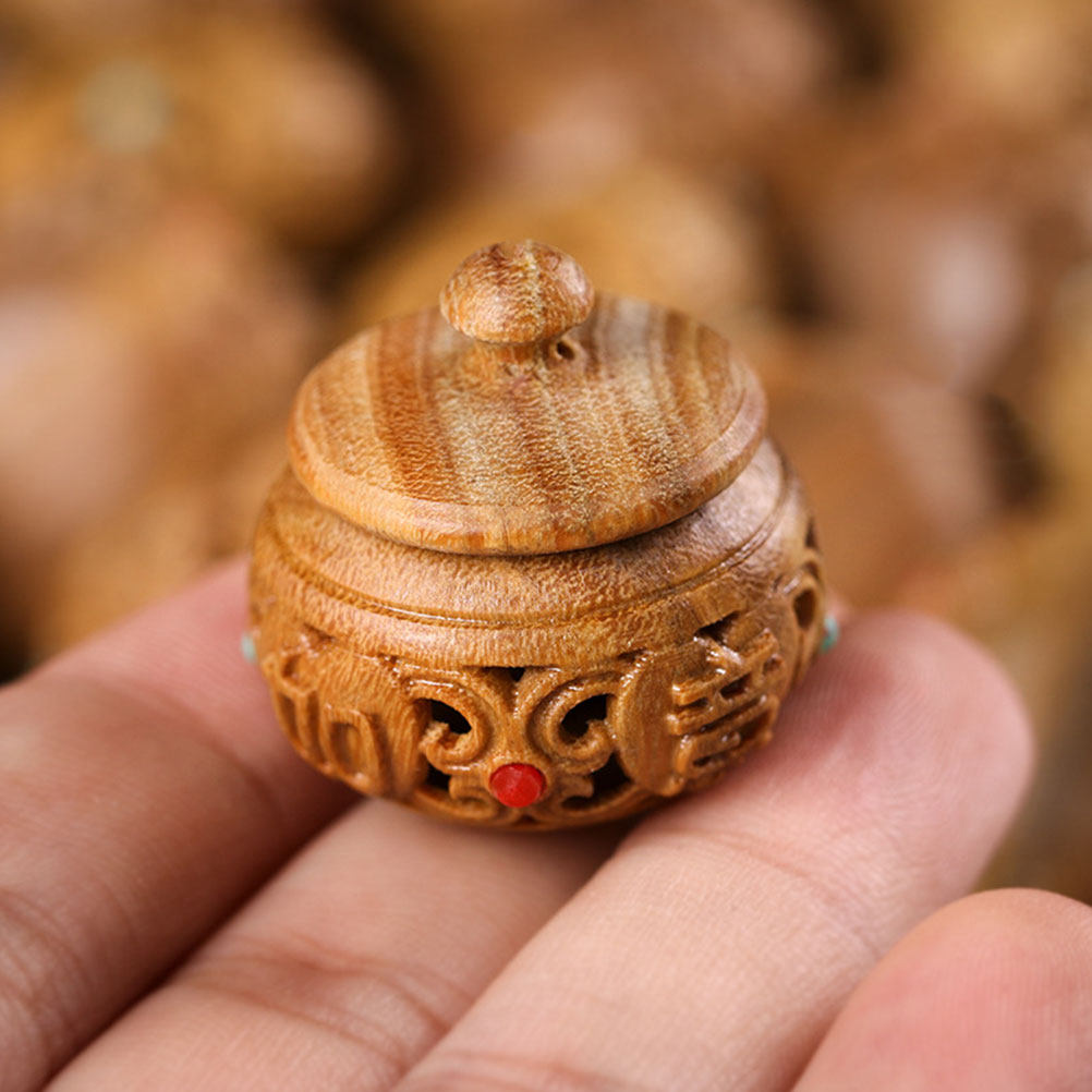 2Pcs Hollow Carved Wood Aroma  – обзор и цена Aroma Bead Sachet