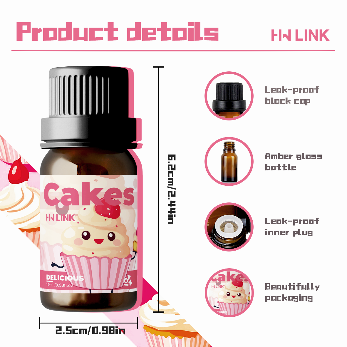 10ml Cakes Essential Oils Perf – обзор и цена Home Fragrance Gift