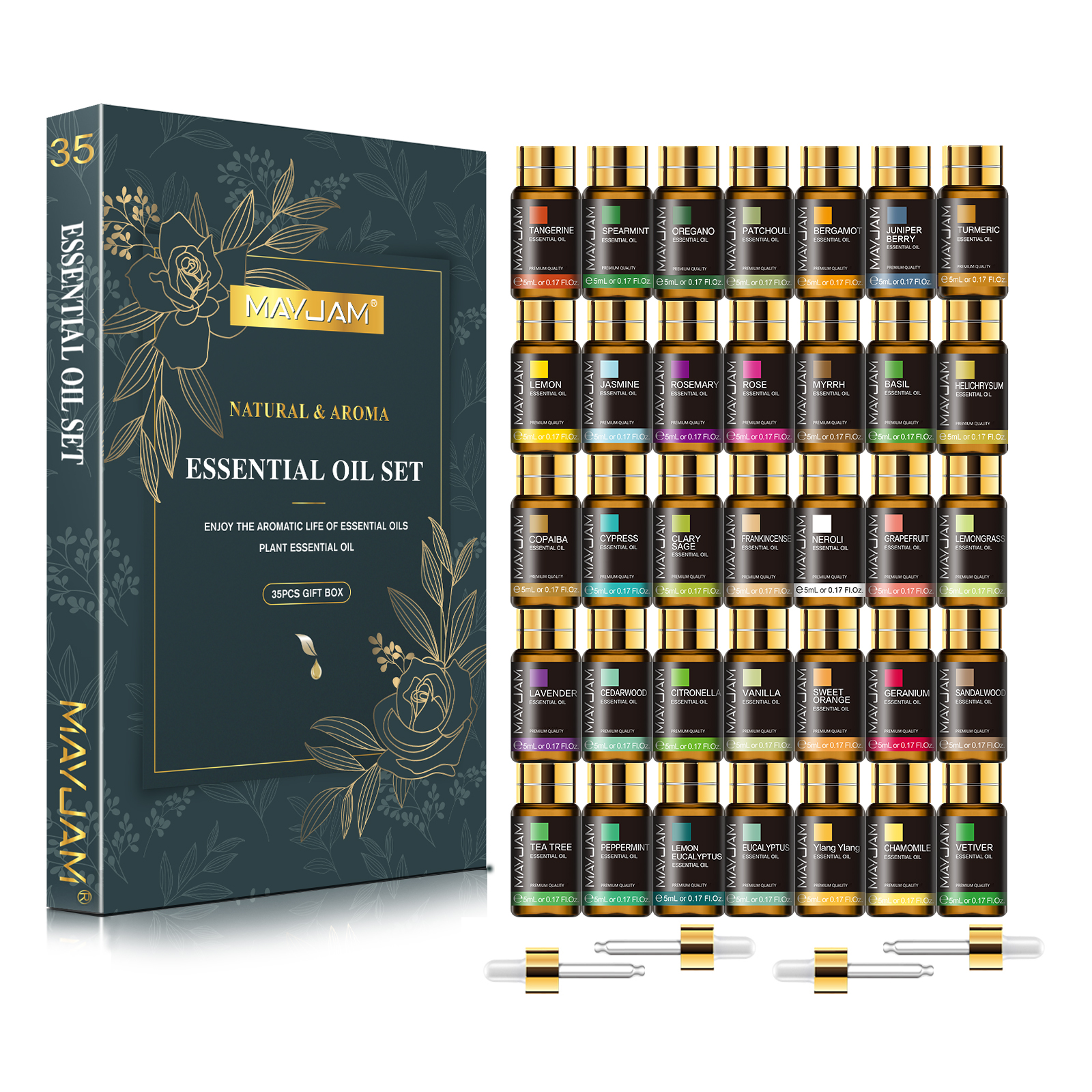 MAYJAM 35 Bottles Aromatherapy – обзор и цена Home Fragrance Gift