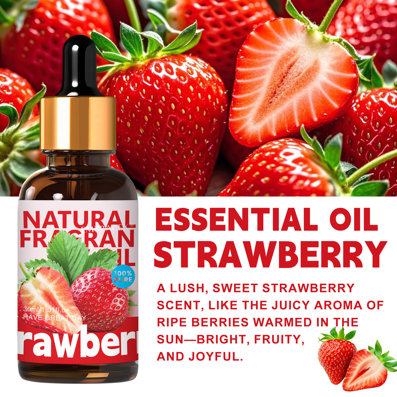 30ml Strawberry Essential Oil  – обзор и цена Home Fragrance Gift