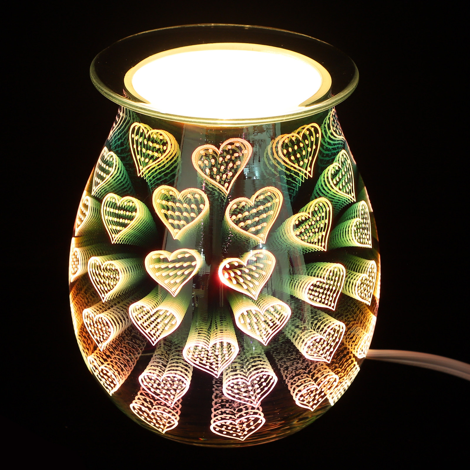 1Pcs Heart Shape Glass Fragran – обзор и цена Home Fragrance Lamp