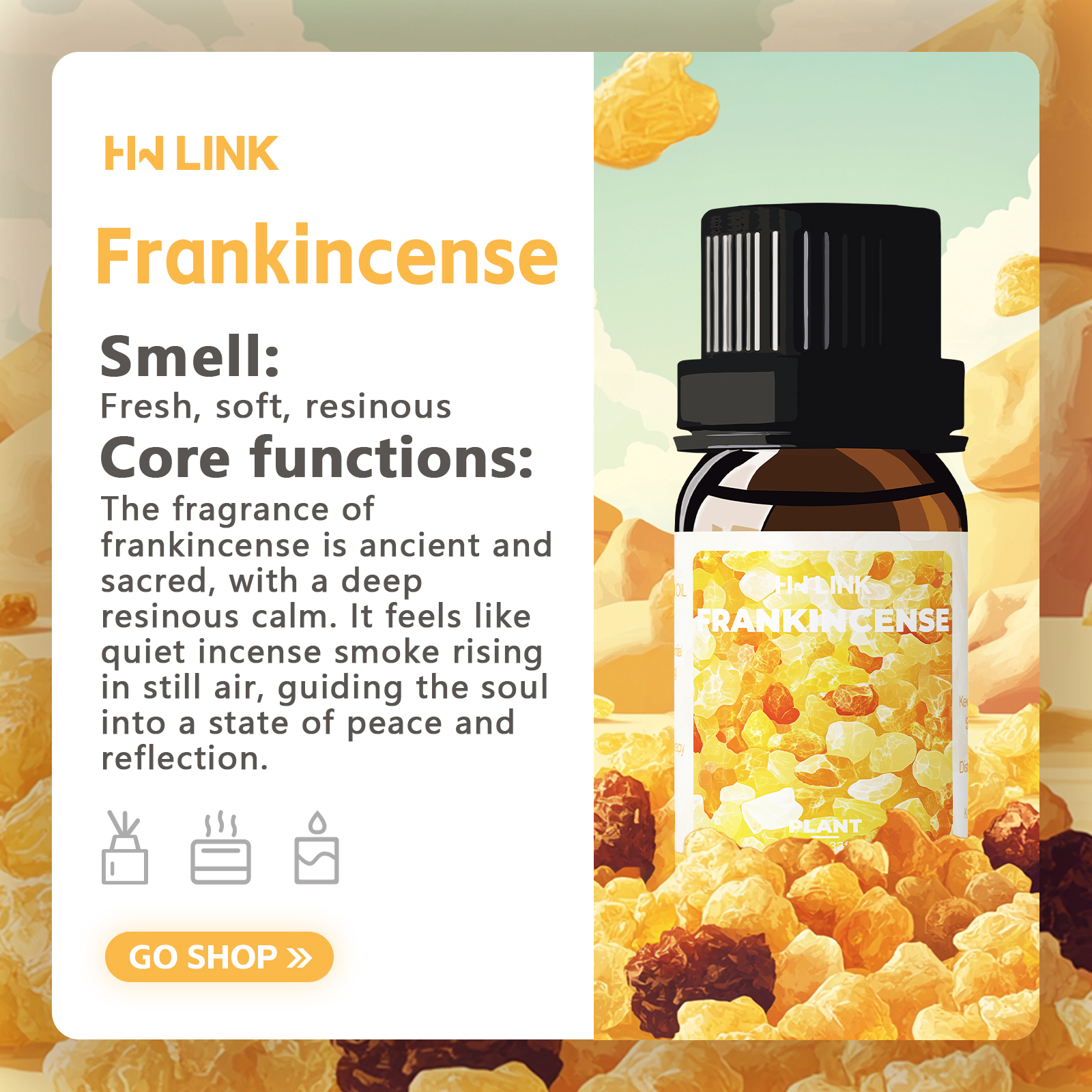 Frankincense Essential Oil 10m – обзор и цена Home Fragrance Gift